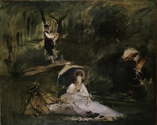 Bajo los árboles (La salida al campo) – Edouard Manet Édouard Manet 85x75