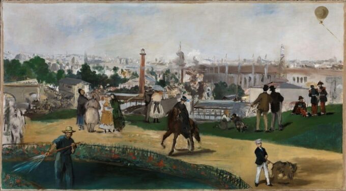 Una vista de la Exposición Universal de 1867 en París – Edouard Manet Édouard Manet 120x70