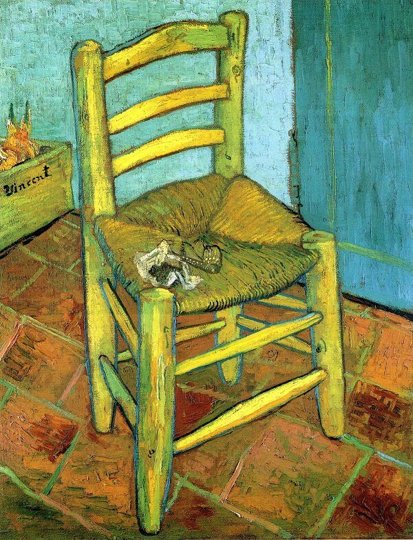 Silla de Vincent con una pipa – Van Gogh Vincent Van Gogh 70x85