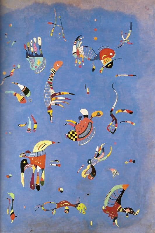 Azul del cielo – Vassily Kandinsky Vasili Kandinski 70x105