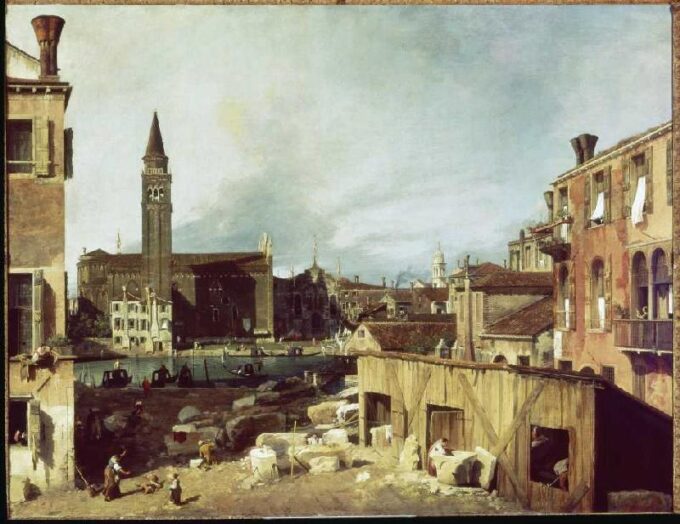 Venecia, Canal Grande, Iglesia y Escuela de la Caridad – Giovanni Antonio Canal Giovanni Antonio Canal 85x75