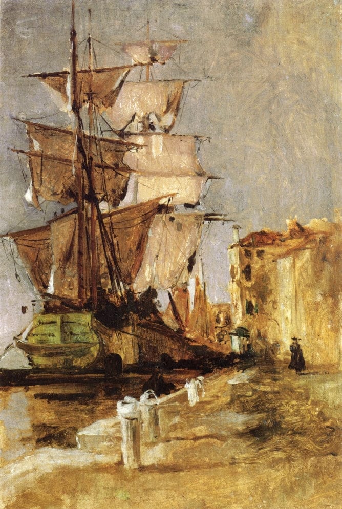 Barco de vela veneciano – John Henry Twachtman John Henry Twachtman