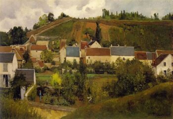 Vista del Hermitage, colinas de Jallais, Pontoise – Camille Pissarro Camille Pissarro