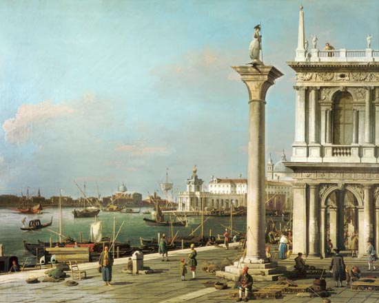 Vista de la entrada del Gran Canal desde la Piazzetta – Canal Giovanni Antonio Giovanni Antonio Canal 85x75