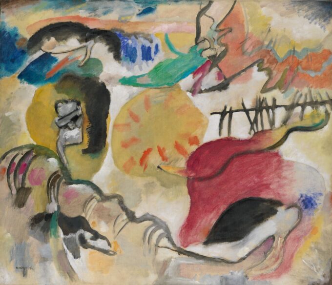 Improvisación 27 Jardín de amor II – Vassily Kandinsky Vasili Kandinski 85x75