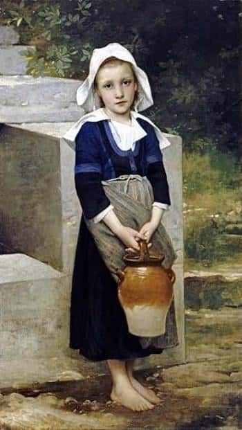 Portador de agua – William Bouguereau William Bouguereau 70x120