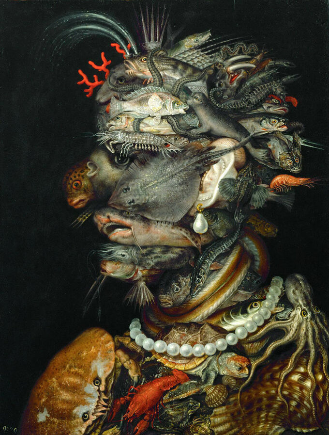 El agua – Arcimboldo Giuseppe Arcimboldo