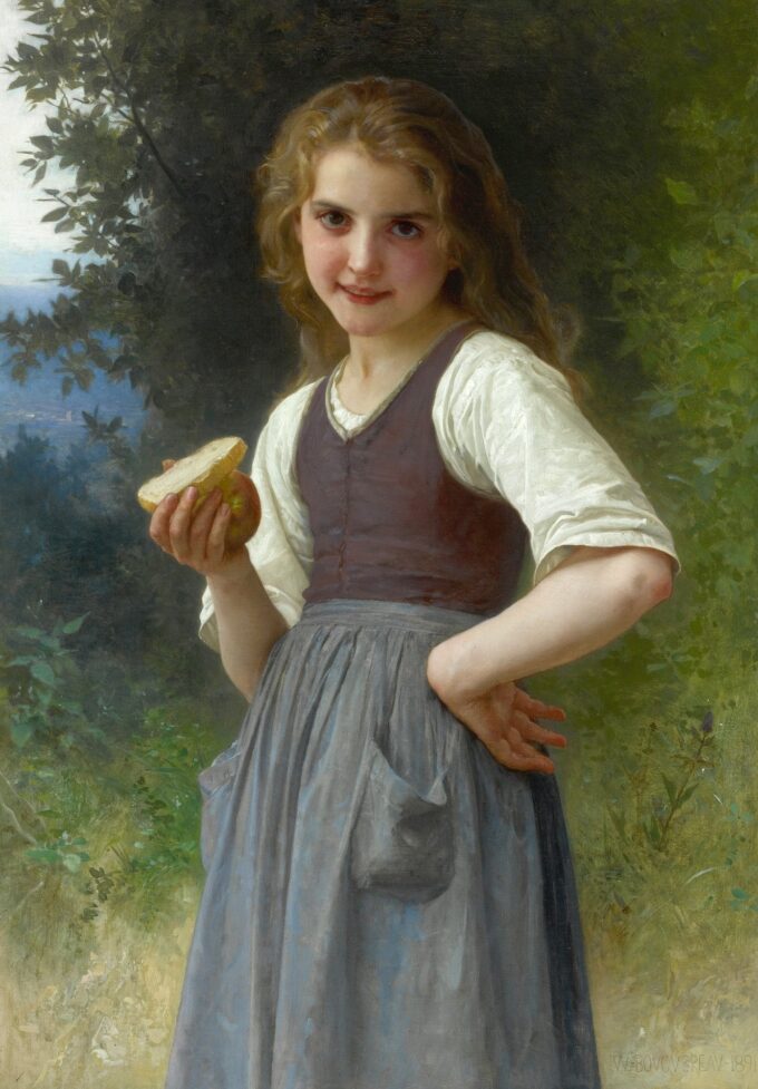 Té de la tarde en el campo – William Bouguereau William Bouguereau 70x105