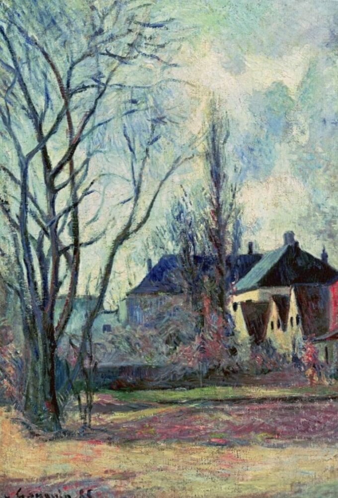 Paisaje de invierno en Copenhague – Paul Gauguin Paul Gauguin 70x105