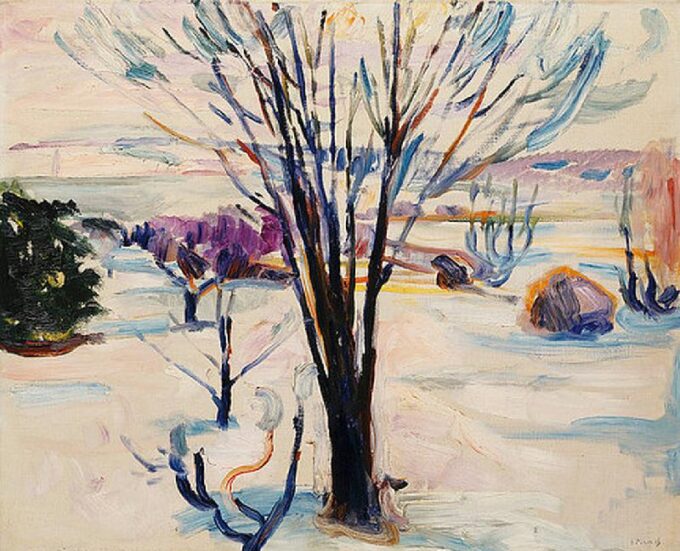 Paisaje de invierno en Jeløya – Edvard Munch Edvard Munch 85x75