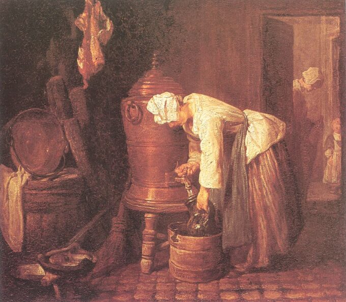 Mujer sacando agua de una urna – Jean Siméon Chardin Jean Siméon Chardin