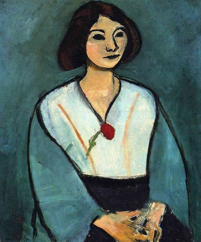 Dame en verde – Matisse Henri Matisse 70x85