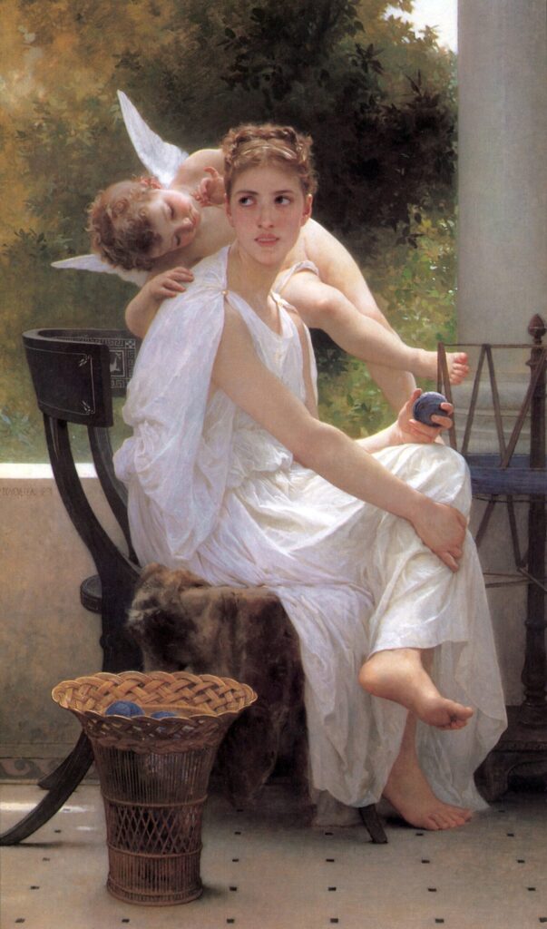 El trabajo interrumpido – William Bouguereau William Bouguereau 70x120