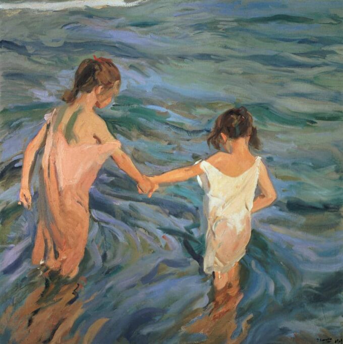 Los niños en el mar – Sorolla Joaquín Sorolla 70x70