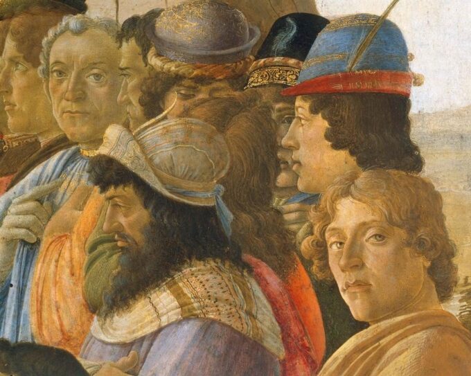 Reyes del culto, sección – Sandro Botticelli Sandro Botticelli 85x75