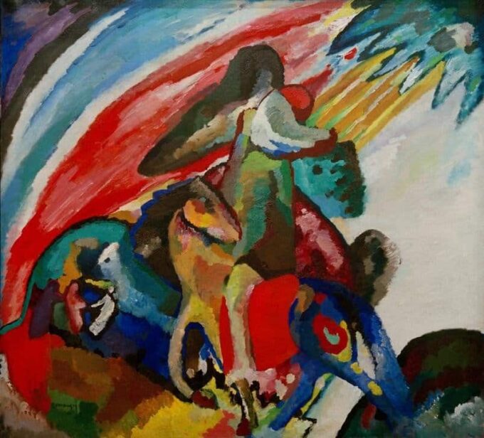 Improvisación 12 (el jinete) – Vassily Kandinsky Vasili Kandinski 70x70