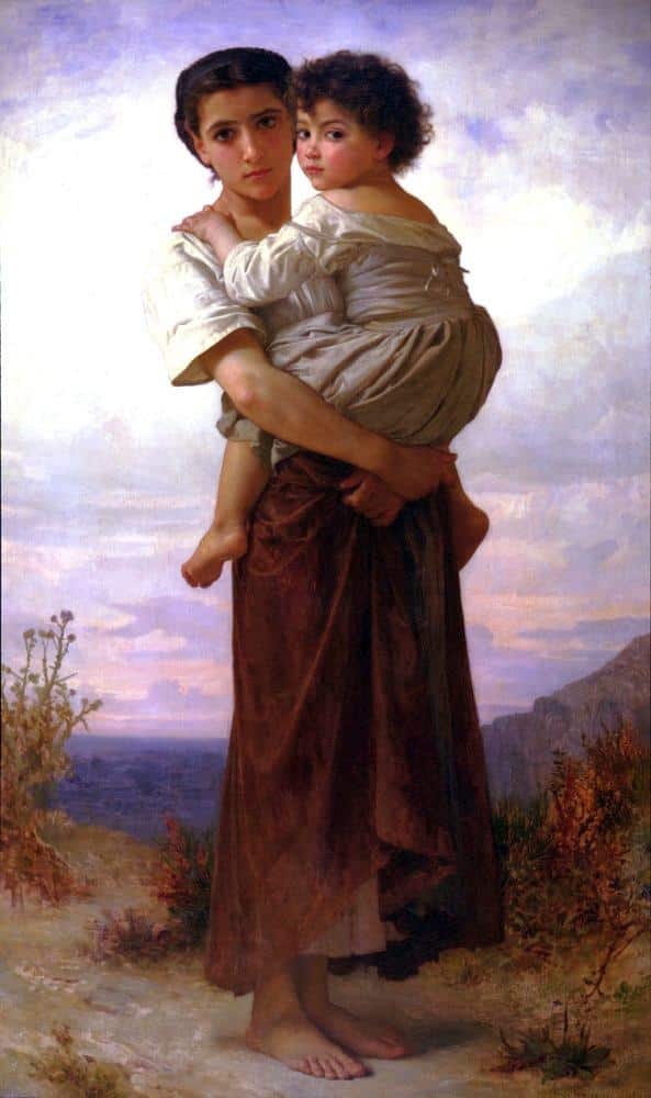 Jóvenes bohemios – William Bouguereau William Bouguereau 70x120