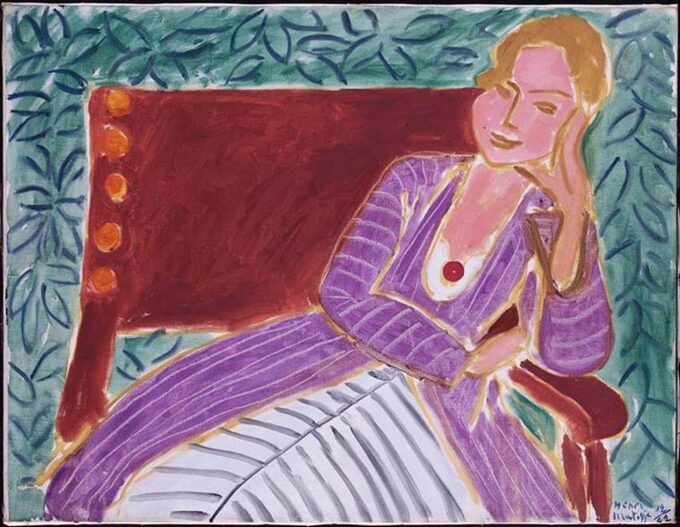 Mujer joven sentada en un vestido persa – Matisse Henri Matisse 85x75