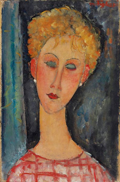 Chica joven con pendientes – Amedeo Modigliani Amedeo Modigliani