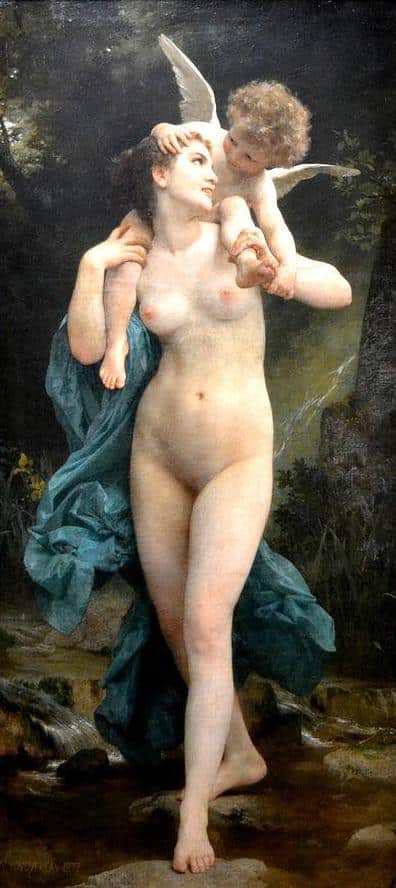 La juventud y el amor – William Bouguereau William Bouguereau 70x160